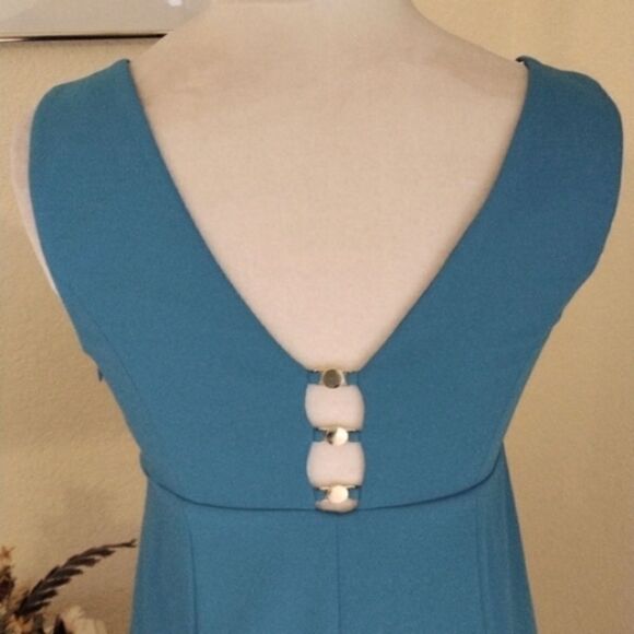 NWT DKNY Blue Ponte Knit Sheath Dress - Picture 8 of 12